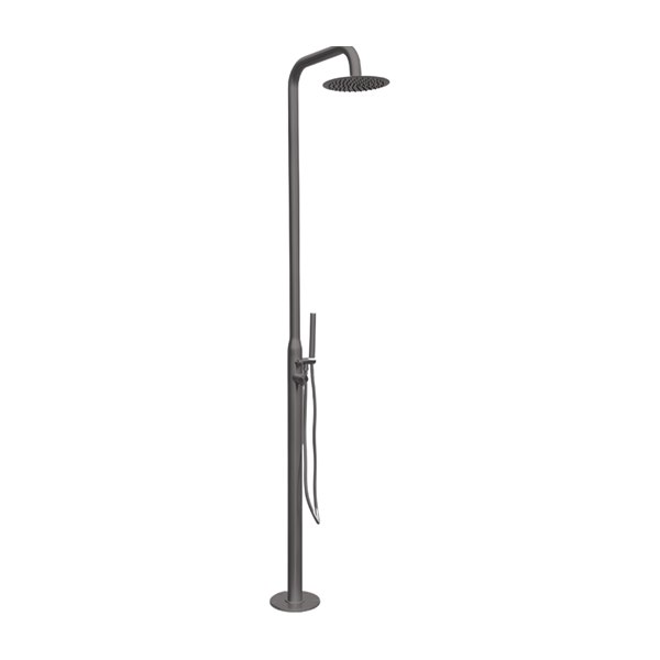 Sen Cây Tắm Đứng Kanly KLS9005B Nóng Lạnh Đặt Sàn Ngoài Trời Màu Đen