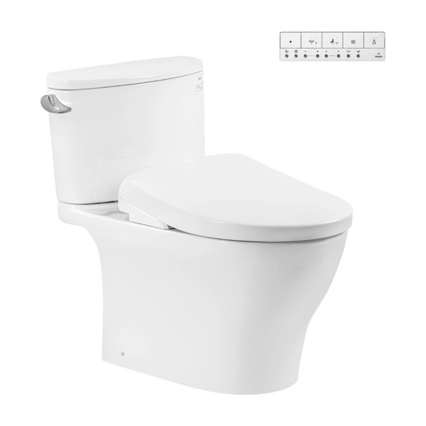 Bồn Cầu Điện Tử TOTO CS767CRW23#XW Nắp Rửa Washlet TCF47360GAA S7 Giấu Dây