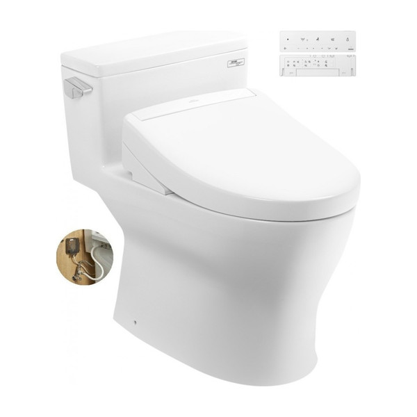Bồn Cầu Điện Tử TOTO MS188VKW25/T53P100VR Nắp Washlet TCF34461GAA S5