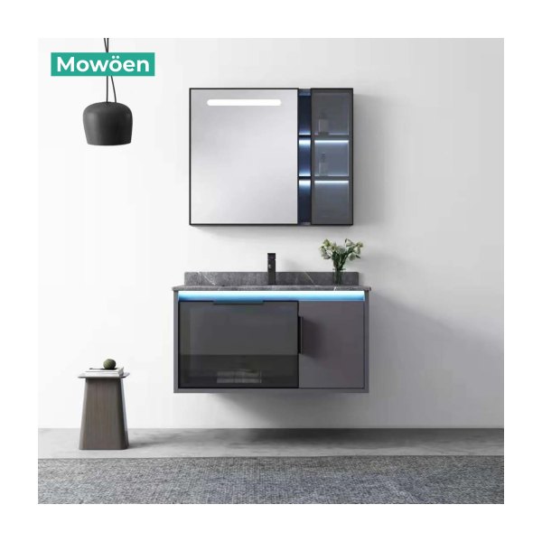 Tủ Lavabo Inox MOWOEN MW6809S-80 800mm Màu Đen