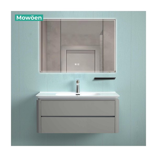 Bộ Tủ Lavabo Treo Tường MOWOEN MW6632R-80 800mm Kèm Gương LED