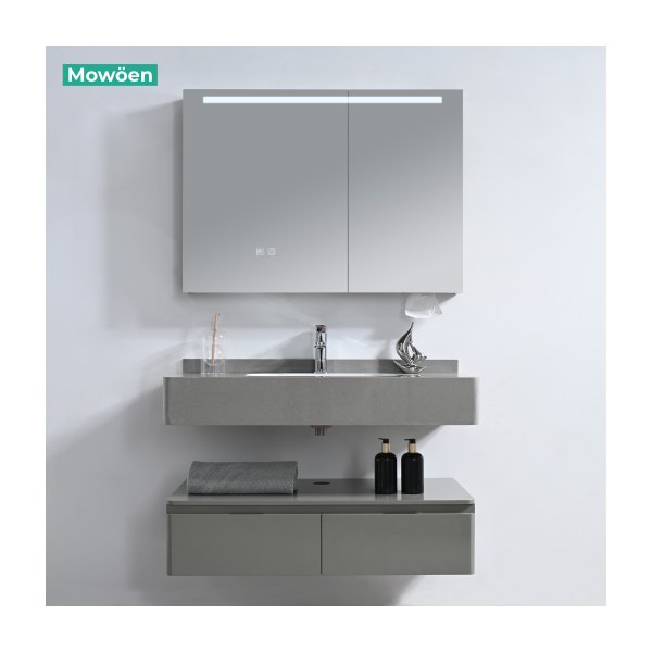 Tủ Lavabo Nhựa PVC MOWOEN MW2826-100 1000mm Hai Tầng Tủ