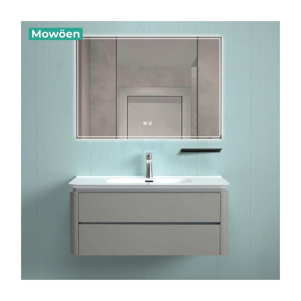 Tủ Lavabo Treo Tường MOWOEN MW6632R-100 Rộng 1000mm Gương LED