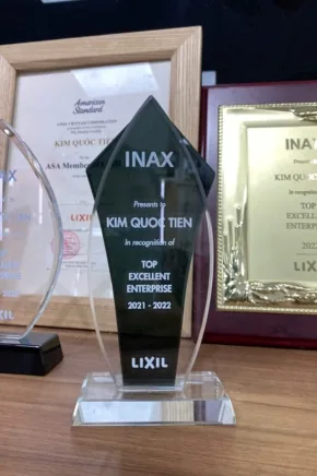 Top Excellent Enterprise 2021 - 2022, do INAX, tập đoàn LIXIL trao