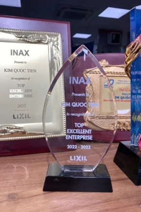 Top Excellent Enterprise 2022 - 2023, do INAX, tập đoàn LIXIL trao