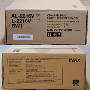 Ảnh công trình thực tế Chậu Rửa Lavabo INAX AL-2216V Âm Bàn Aqua Ceramic