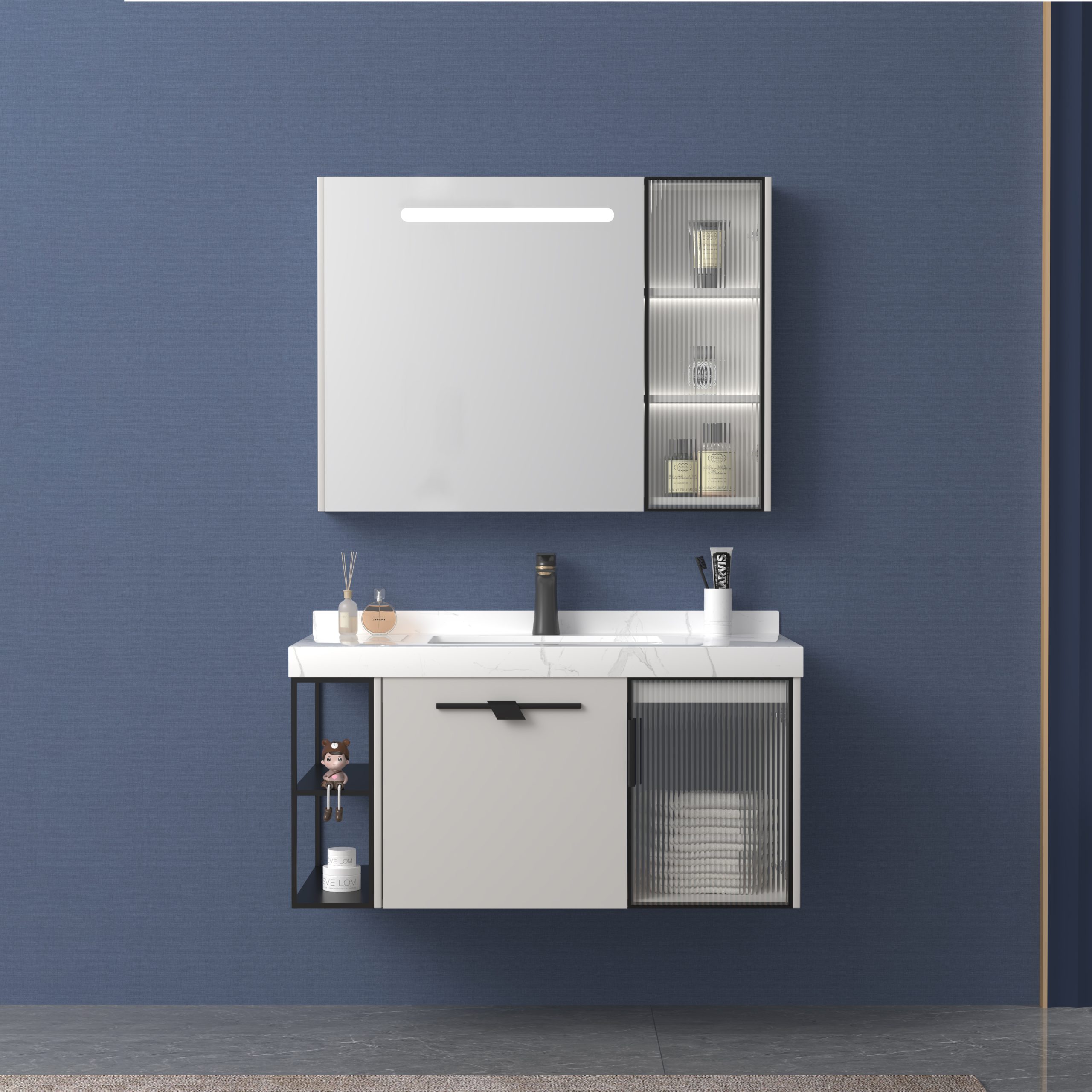 Bộ Tủ Chậu Phòng Tắm MOWOEN MW6638-80 800mm