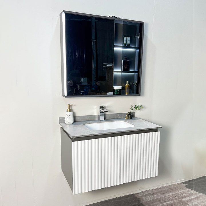 Ảnh công trình thực tế Bộ Tủ Chậu Phòng Tắm MOWOEN MW6620-80 800mm