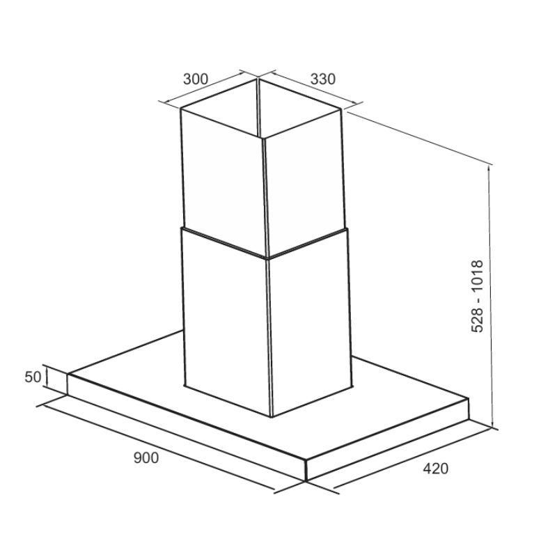 Ảnh công trình thực tế Máy hút mùi Eurosun EH-70AF71