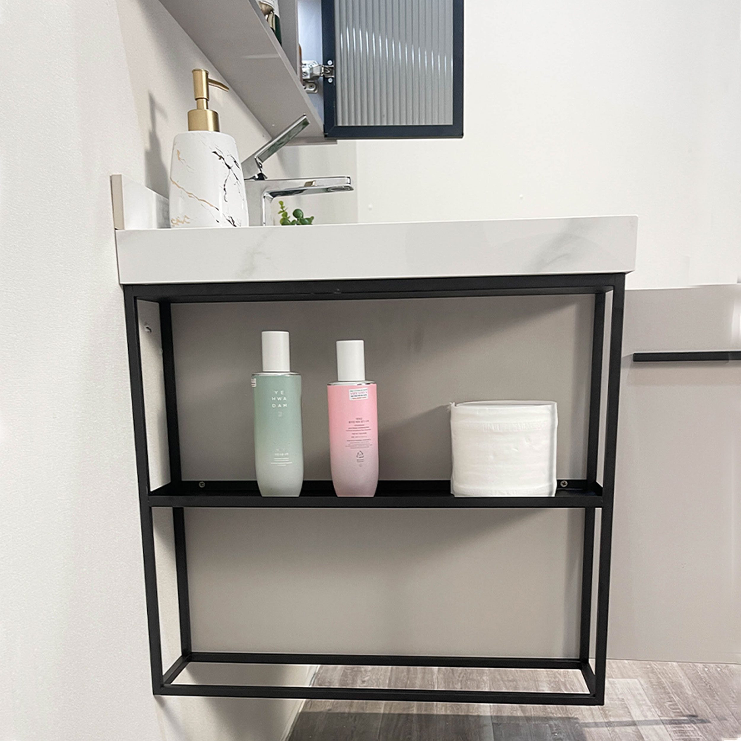 Ảnh công trình thực tế Bộ Tủ Chậu Phòng Tắm MOWOEN MW6638-80 800mm