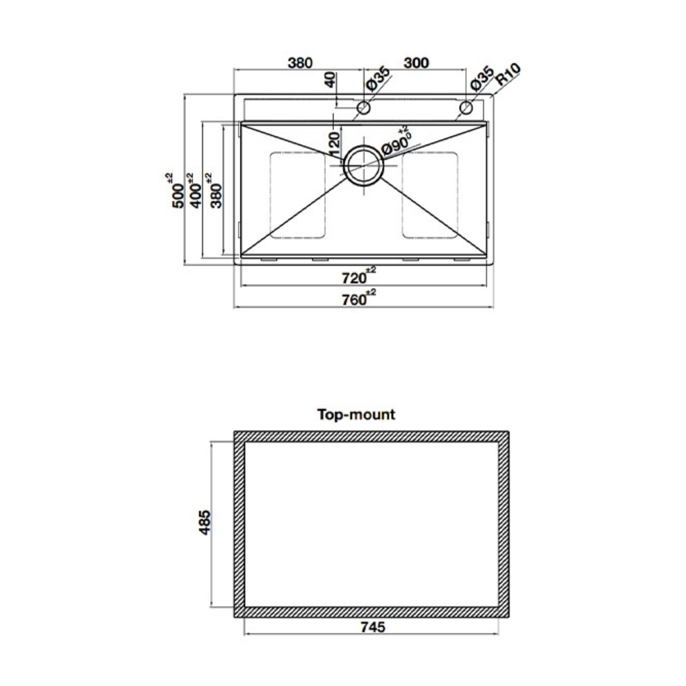 Ảnh công trình thực tế Chậu rửa chén Hafele WS R0 HS24-SSN1S-7650_SILVER 567.20.627