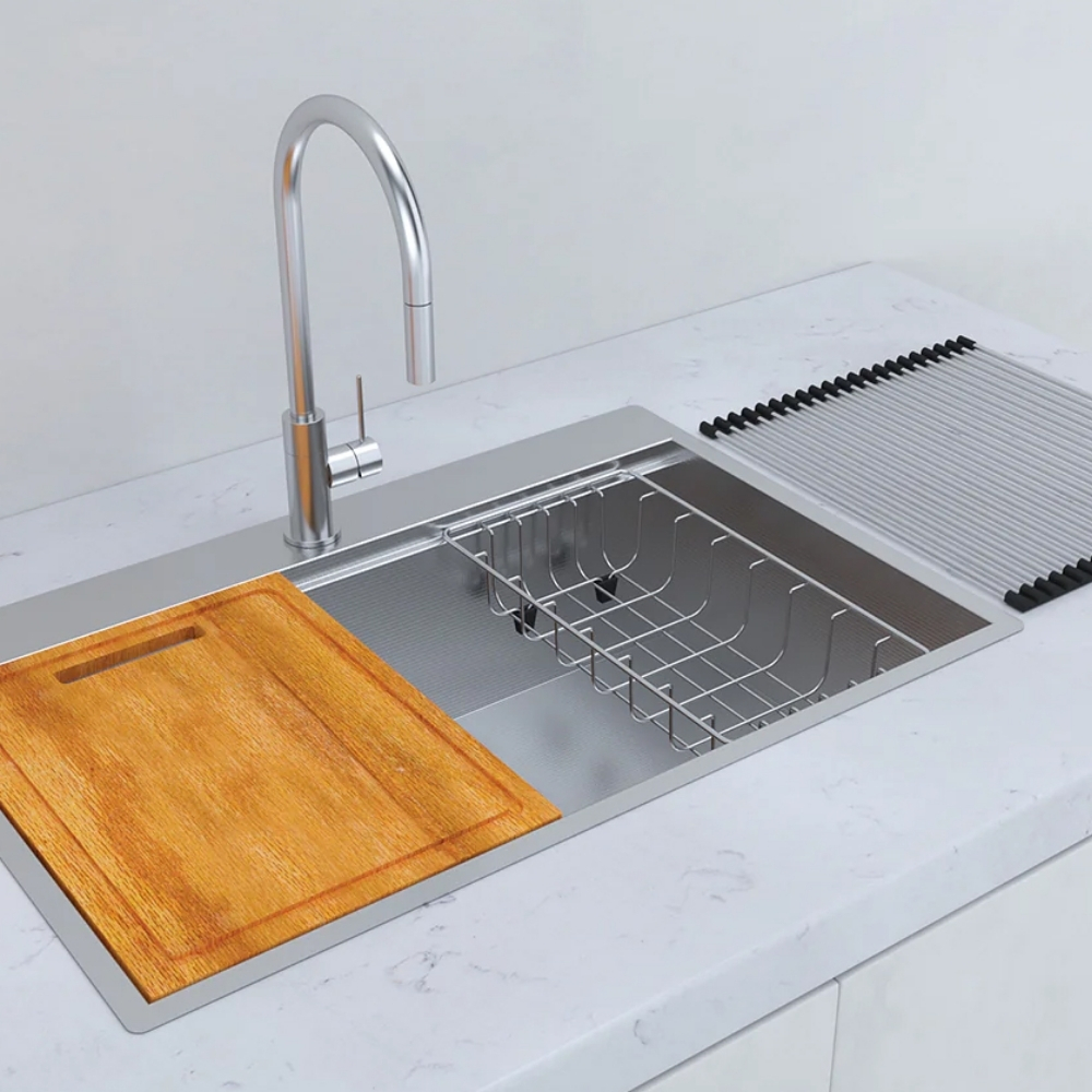 Ảnh công trình thực tế Chậu rửa chén Hafele WS R0 HS24-SSN1S-8650_SILVER 567.20.637