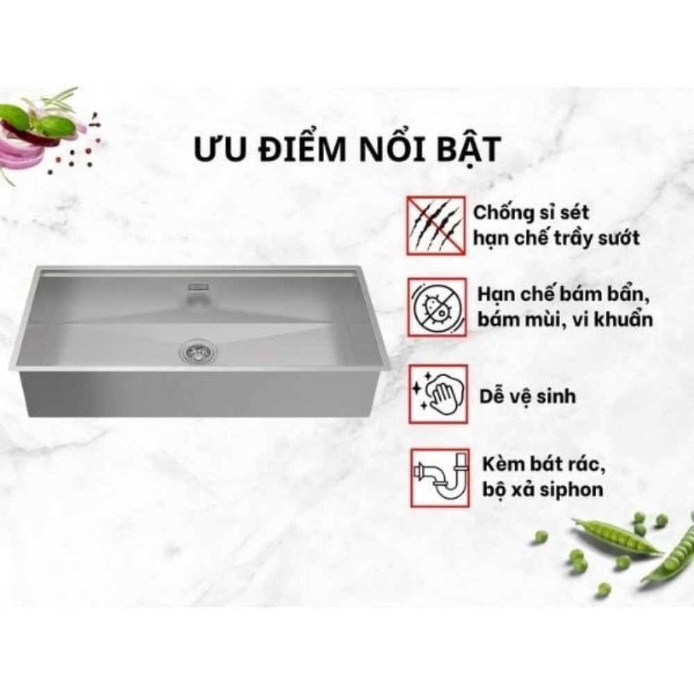 Ảnh công trình thực tế Chậu rửa chén WS R0 HS24-SSN1S-8644_SILVER 567.24.477