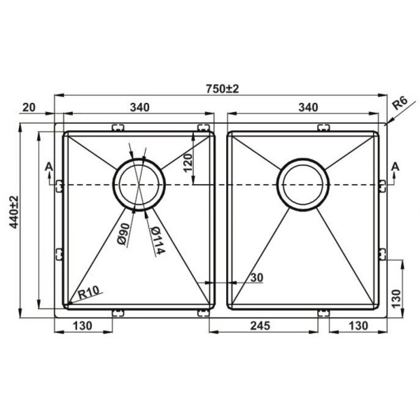 Ảnh công trình thực tế Chậu rửa chén Hafele HS22-SSN2S90P 567.94.000