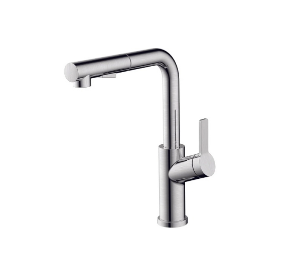Vòi rửa chén Hafele LUX-P HT25-SH1P314 570.85.048 dây rút màu Chrome bóng