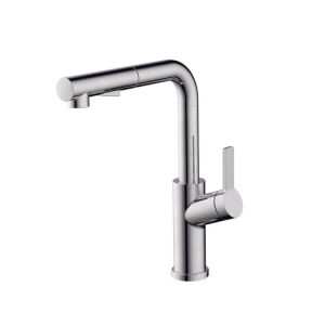 Vòi rửa chén Hafele LUX-P HT25-SH1P314 570.85.049 dây rút màu Chrome mờ