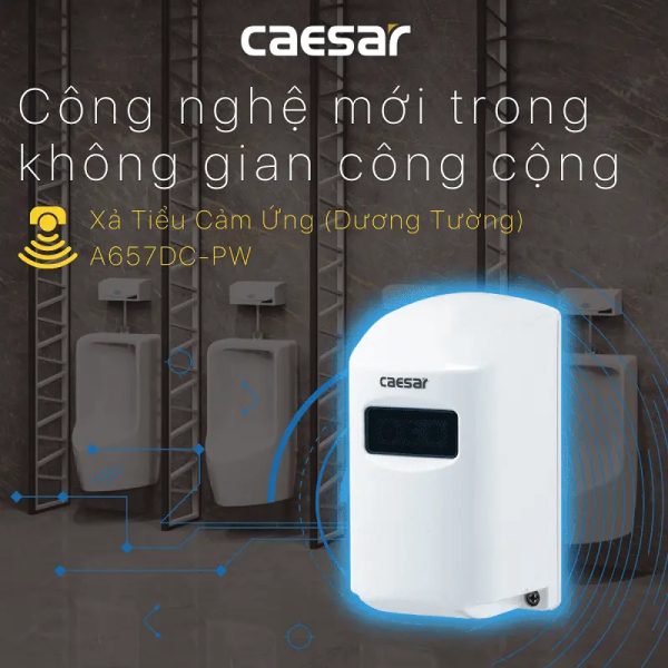 Alternative view of Xả tiểu Caesar cảm ứng A657DC-PW