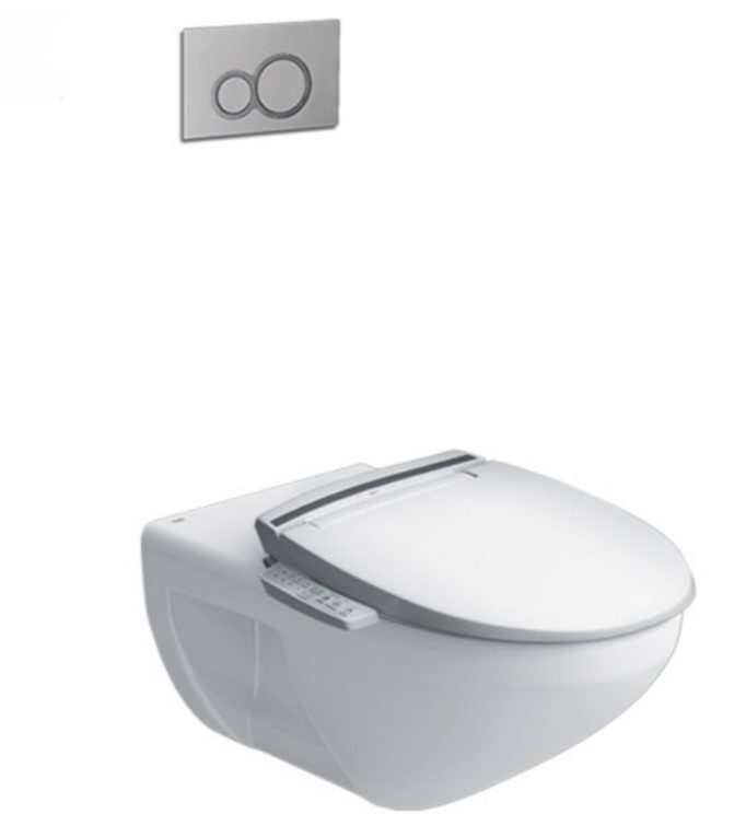 Bồn cầu treo tường INAX AC-23P+CW-KB22AVN Nắp rửa điện tử