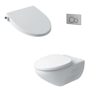 Bồn cầu treo tường INAX AC-23P+CW-S15VN Nắp rửa cơ