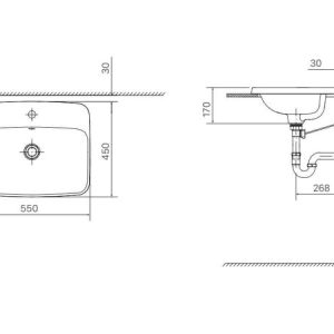 Ảnh công trình thực tế Chậu rửa lavabo đặt bàn INAX AL-2398VFC