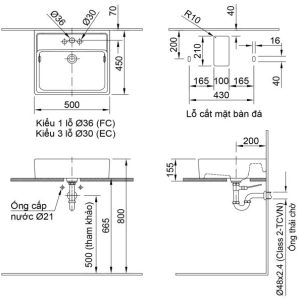 Alternative view of Chậu rửa lavabo đặt bàn INAX AL-293VEC