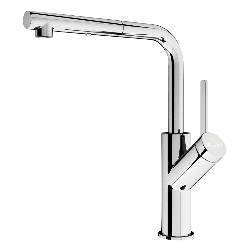 Vòi Rửa Chén KONOX Artan Chrome Dây Rút