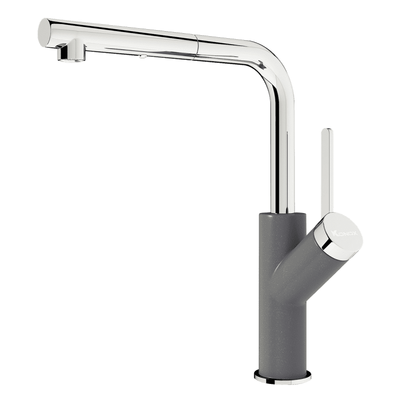Vòi Rửa Chén KONOX Artan Grey Dây Rút
