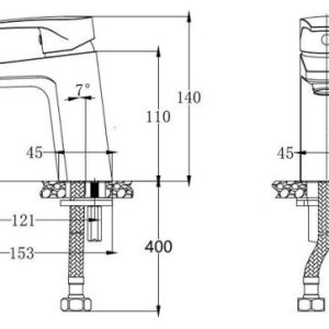 Ảnh công trình thực tế Vòi lavabo Caesar lạnh B119C