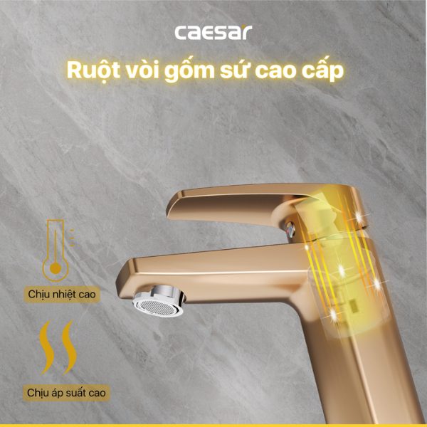 Ảnh công trình thực tế Vòi lavabo Caesar nóng lạnh B390CGU