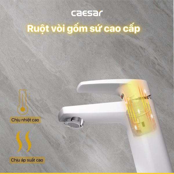 Ảnh công trình thực tế Vòi lavabo Caesar nóng lạnh B390CWU