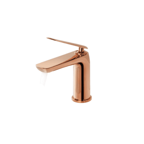 Vòi Lavabo BELLO BL - 600206SG Nóng Lạnh Thấp Màu Vàng Hồng