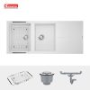 Chậu Rửa Chén KONOX LIVELLO 1160 White Silver Màu Trắng - ảnh 3