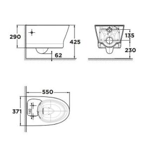 Ảnh công trình thực tế Bồn Cầu American Standard Treo Tường 1013962080