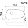 Lavabo CAESAR LF5260 Đặt Bàn - ảnh 2