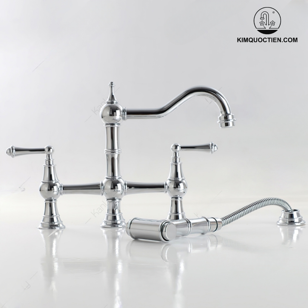 Alternative view of Vòi Lavabo Kanly CHB09 Nóng Lạnh Âm Bàn Mạ Chrome