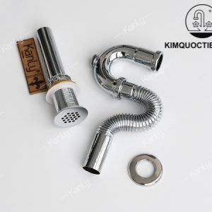 Ảnh công trình thực tế Ống Thoát Lavabo Kanly CHP05 Ruột Gà