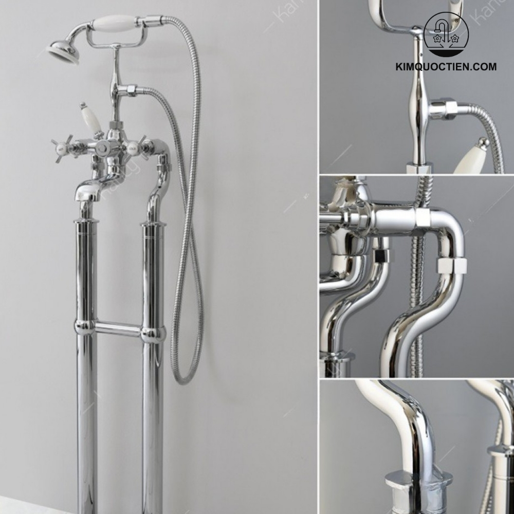 Ảnh công trình thực tế Vòi Sen Xả Bồn Tắm Kanly CHS09 Nóng Lạnh Đồng Mạ Chrome Cổ Điển
