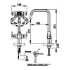 Vòi bếp COTTO CT1109A Lạnh - ảnh 2