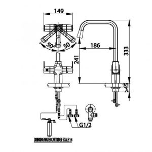 Ảnh công trình thực tế Vòi bếp COTTO CT2126A Nóng Lạnh