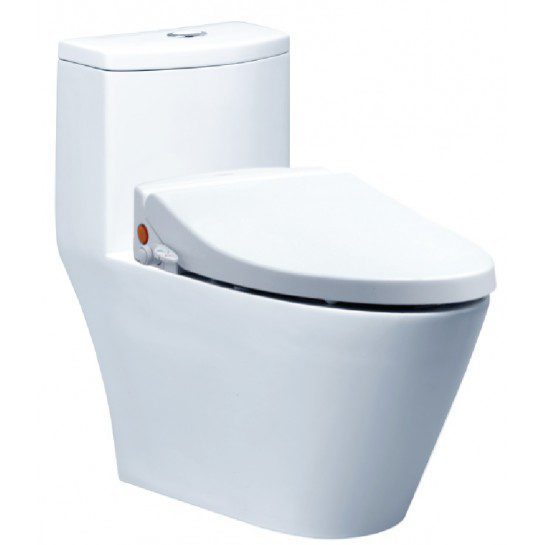 Bồn Cầu CAESAR CD1363/TAF050 1 Khối Nắp Rửa Cơ