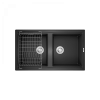 Chậu Rửa Chén KONOX PHOENIX 860 Black 2 Hộc Màu Đen