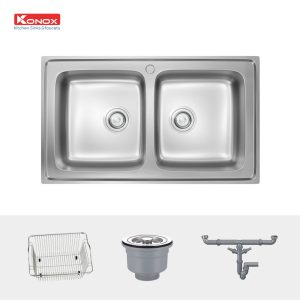 Ảnh công trình thực tế Chậu Rửa Chén KONOX Premium KS8650 2B 2 Hộc