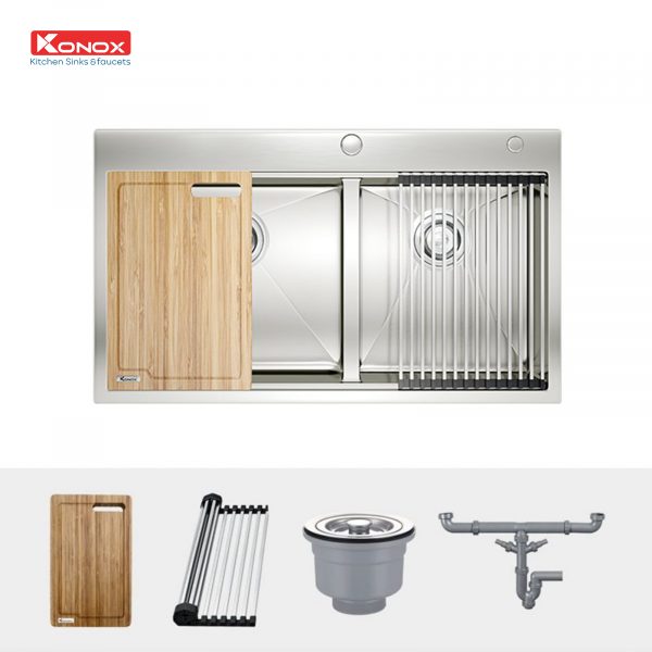 Ảnh công trình thực tế Chậu Rửa Chén KONOX KN8250TD 2 Hộc