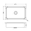 Chậu rửa nhỏ inox Kluger KSWB – 404S - ảnh 2