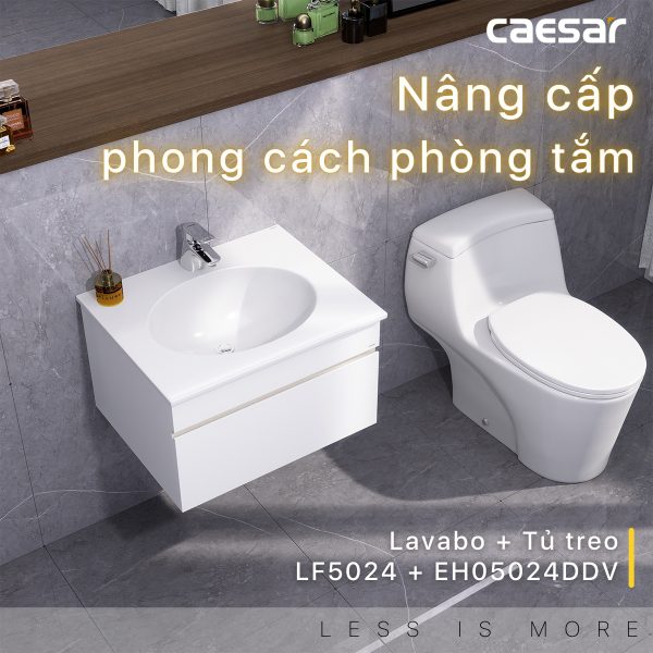 Ảnh công trình thực tế Tủ lavabo Caesar EH05024DDV