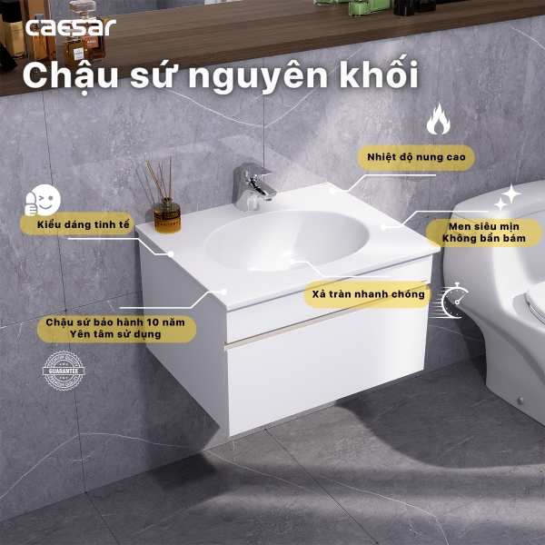 Ảnh công trình thực tế Tủ lavabo Caesar EH05024DDV