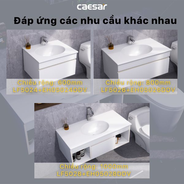 Ảnh công trình thực tế Tủ lavabo Caesar EH05024DDV