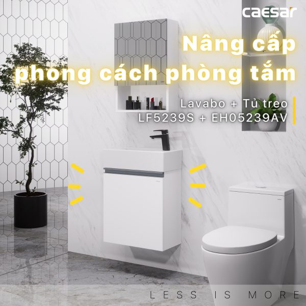 Ảnh công trình thực tế Tủ lavabo Caesar EH05239AV