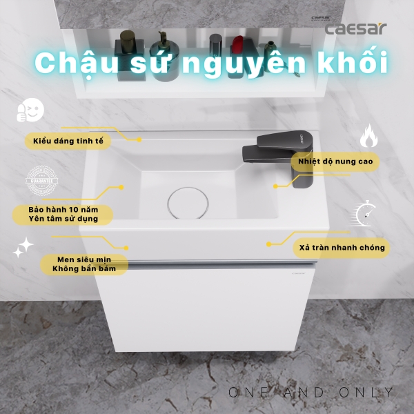 Ảnh công trình thực tế Tủ lavabo Caesar EH05239AV