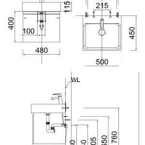Ảnh công trình thực tế Tủ lavabo Caesar EH05253AWV